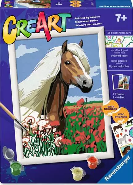 CreArt: Haflinger - Painting by Numbers, 7 x 10