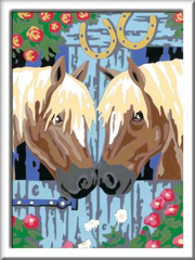 CreArt: Horse Friends - Painting by Numbers, 7 x 10