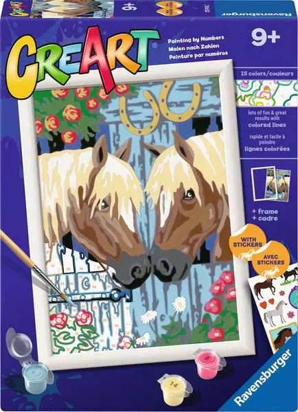 CreArt: Horse Friends - Painting by Numbers, 7 x 10