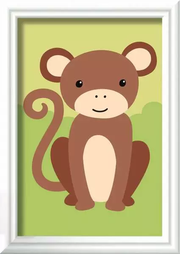 CreArt: Wild Monkey - Painting by Numbers, 3 x 5