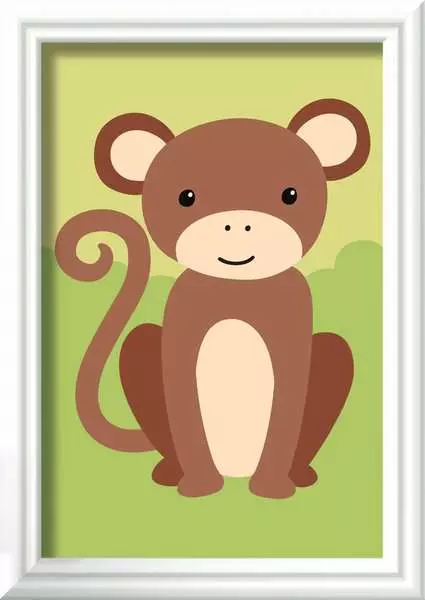 CreArt: Wild Monkey - Painting by Numbers, 3 x 5