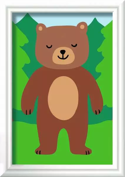 CreArt: Wild Bear - Painting by Numbers, 3 x 5