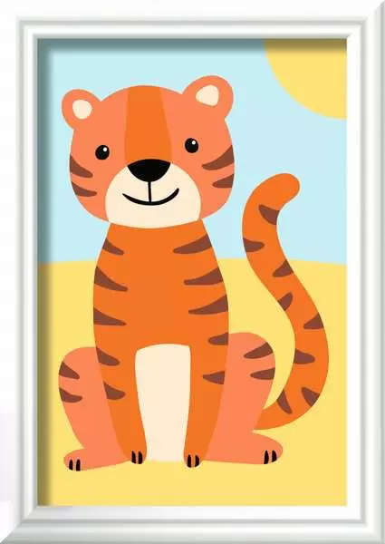 CreArt: Wild Tiger - Painting by Numbers, 3 x 5