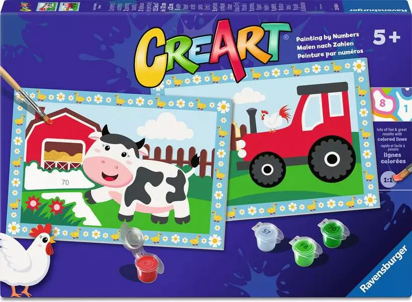 CreArt Junior: Farm - Painting by Numbers