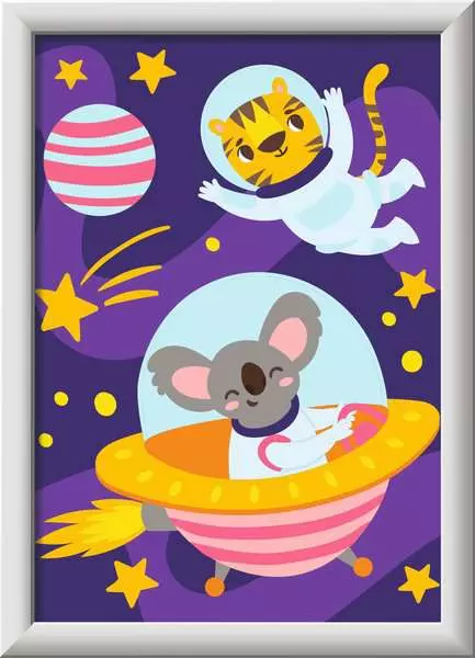 CreArt: Animal in Space - Painting by Numbers, 5 x 7