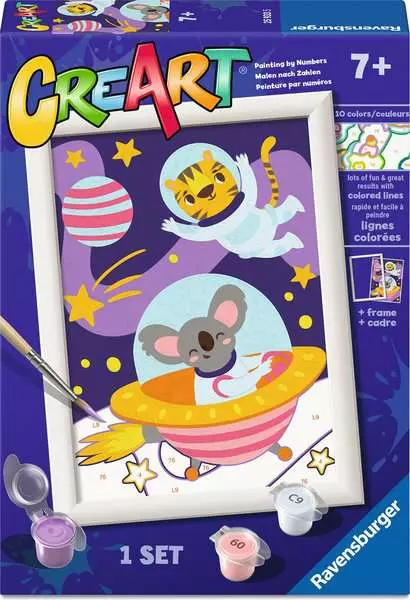 CreArt: Animal in Space - Painting by Numbers, 5 x 7