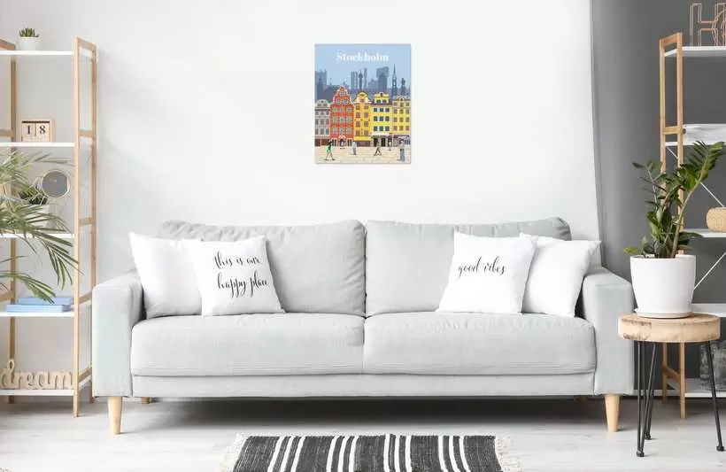 CreArt Cities: Colorful Stockholm - Painting by Numbers, 10 x 12