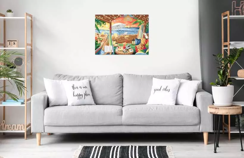 CreArt Canvas: Cozy Cabana - Painting by Numbers, 12 x 16