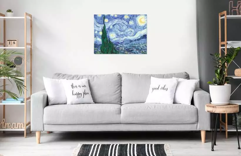 CreArt Canvas: Starry Night - Painting by Numbers, 12 x 16