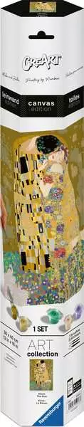 CreArt Canvas: The Kiss - Painting by Numbers, 12 x 16