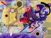 CreArt Canvas: Kandinisky - Yellow, Red, and Blue - Painting by Numbers, 12 x 16