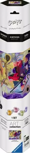 CreArt Canvas: Kandinisky - Yellow, Red, and Blue - Painting by Numbers, 12 x 16