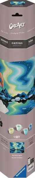 CreArt Canvas: Northern Lights - Painting by Numbers, 12 x 16
