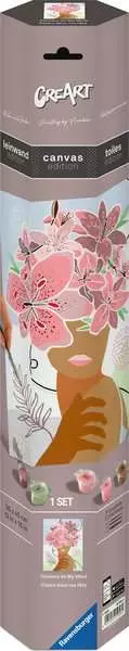 CreArt Canvas: Flower On My Mind - Painting by Numbers, 12 x 16