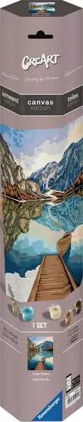 CreArt Canvas: Lake Views - Painting by Numbers, 12 x 16