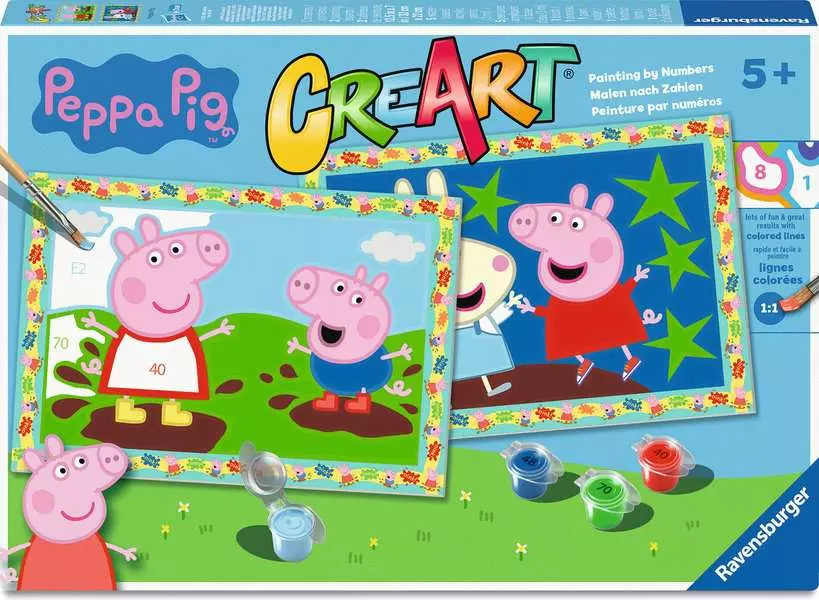 CreArt Junior: Peppa Pig - Painting by Numbers, 2 Images