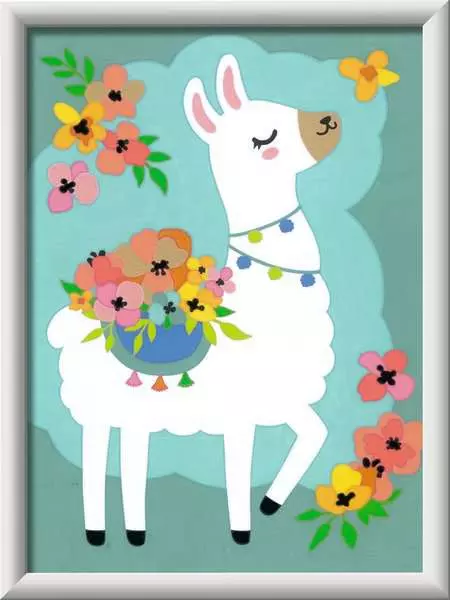CreArt: No Probllama - Painting by Numbers, 7 x 10