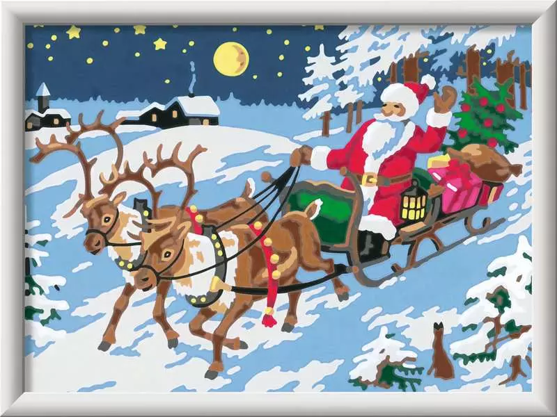 CreArt: The Night Before Christmas - Painting by Numbers, 7 x 10