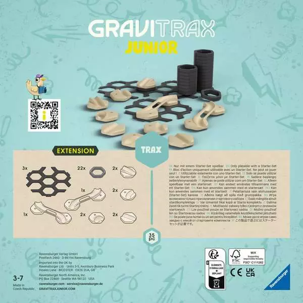 GraviTrax Junior: Extension Tracks - Construction Game