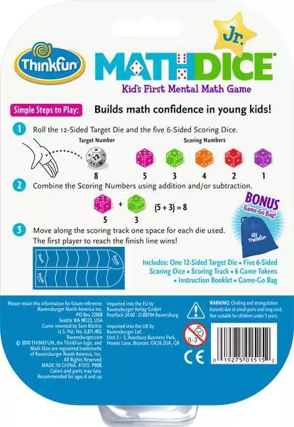 Math Dice Junior