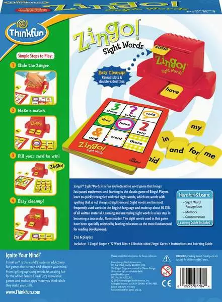 Zingo! Sight Words