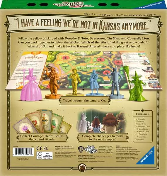 The Wizard of Oz: Adventure Book - Board Game