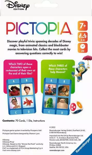 Disney Pictopia - Travel-Sized Picture Trivia Game