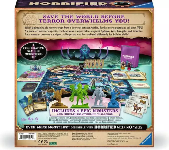 Horrified: World of Monsters - Strategy Board Game