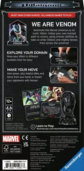 Marvel Villainous: We Are Venom - Single Character Game Expansion