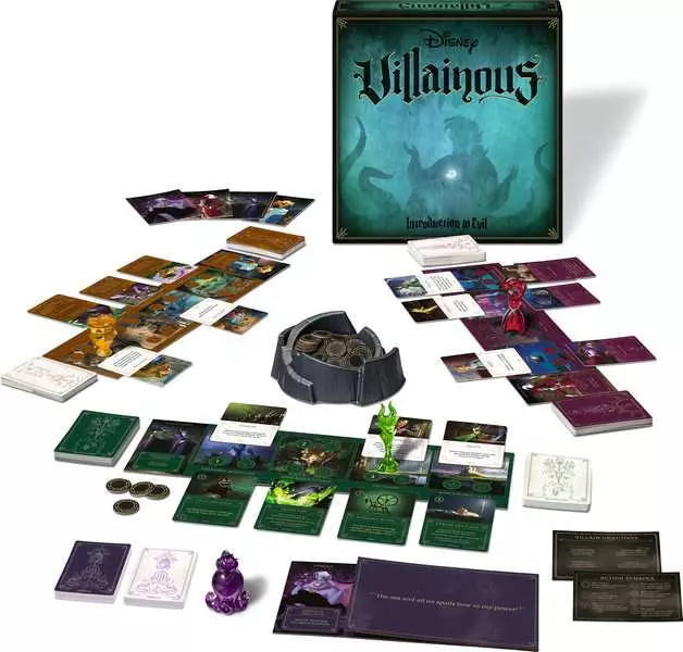Disney Villainous: Introduction to Evil Family - Strategy Board and Card Game