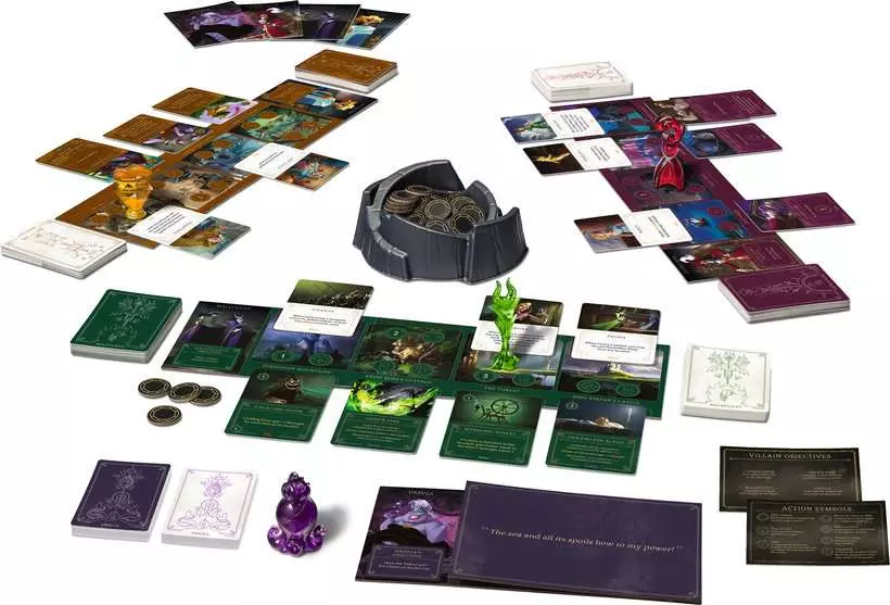 Disney Villainous: Introduction to Evil Family - Strategy Board and Card Game