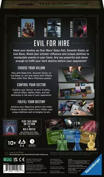Star Wars Villainous: Scum and Villainy - Strategy Board Game