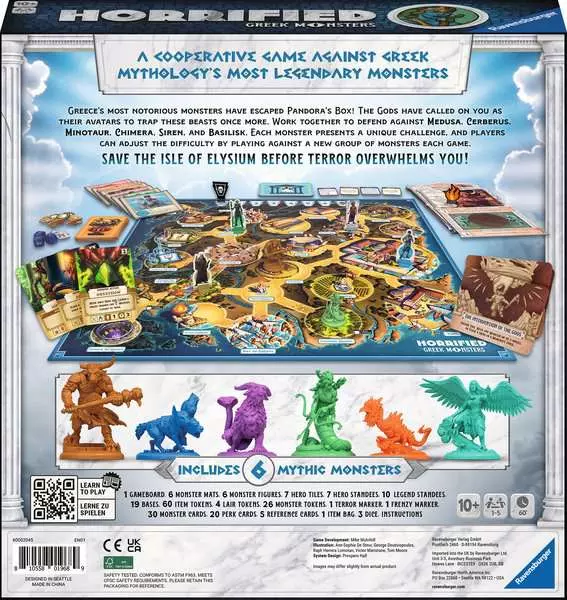 Horrified: Greek Monsters - Strategy Board Game