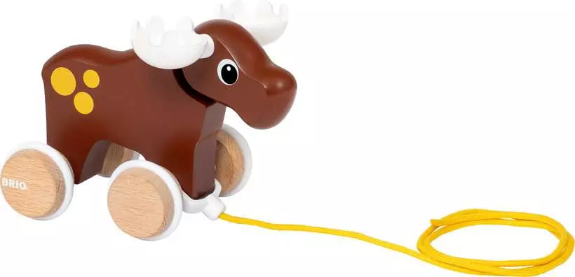 Pull Along Moose - Toddler Toy