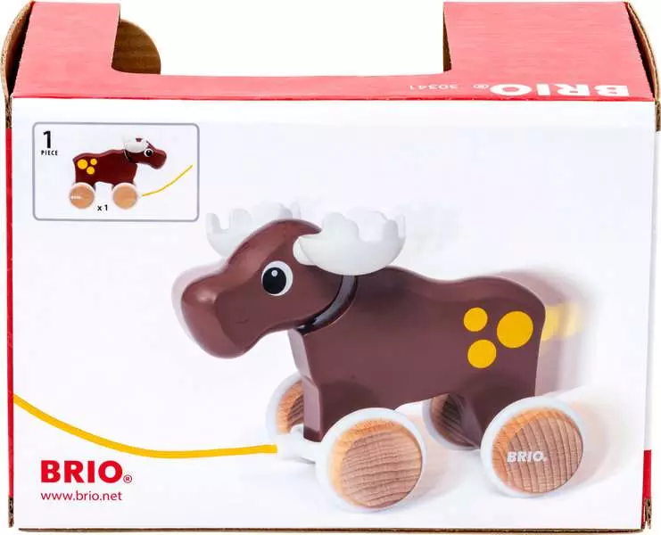 Pull Along Moose - Toddler Toy