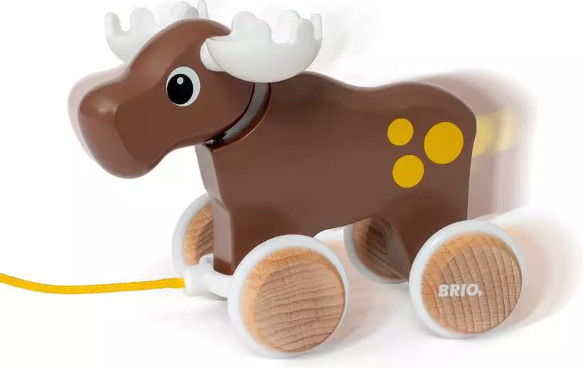 Pull Along Moose - Toddler Toy