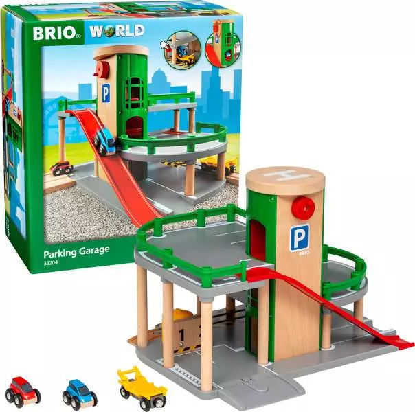 Parking Garage - Railway Accessory with Toy Cars