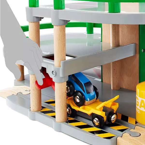 Parking Garage - Railway Accessory with Toy Cars