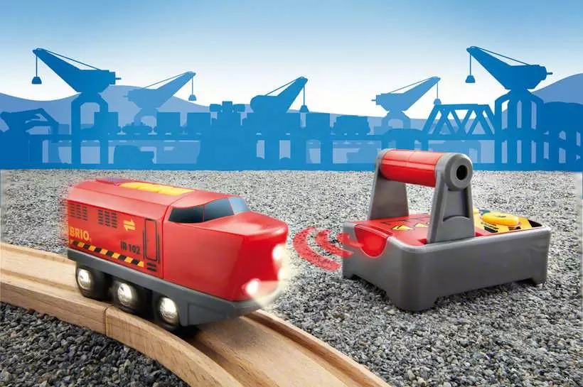 Remote Control Engine - Battery-Powered Toy Train