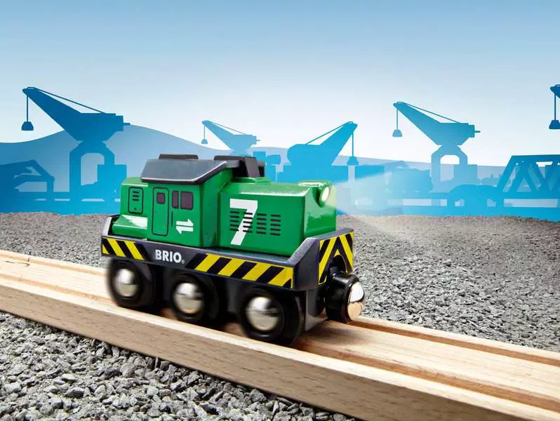 Battery Powered Freight Engine - Toy Train
