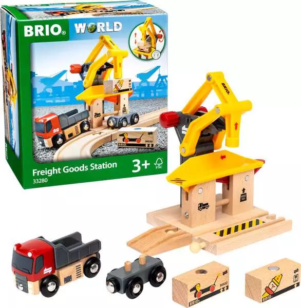 Freight Goods Station - Toy Train Accessory