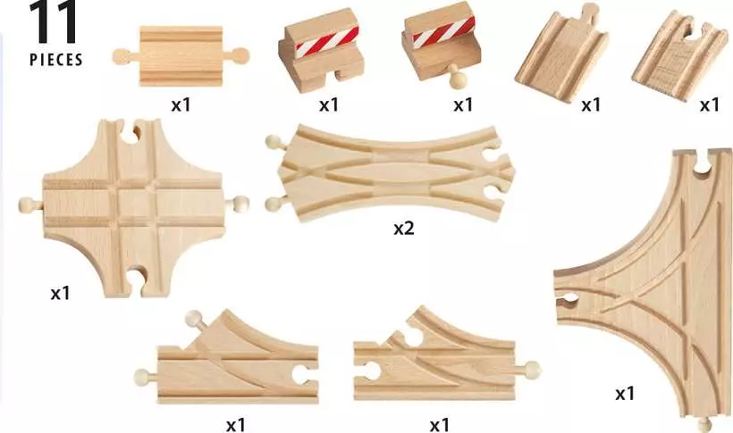 Expansion Pack - Wooden Train Track, Advance