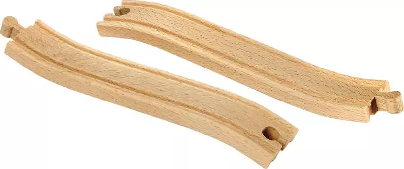 Ascending Wooden Train Track