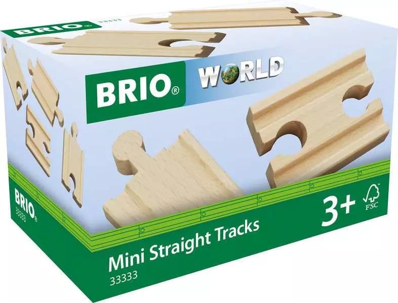 Mini Straight Wooden Train Track