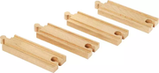 Short Straight Wooden Train Track