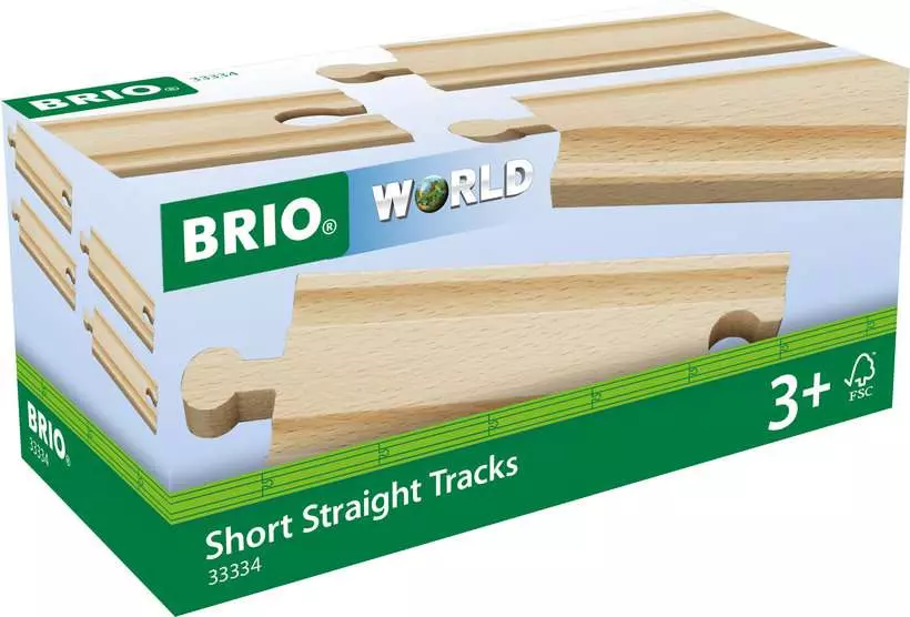 Short Straight Wooden Train Track