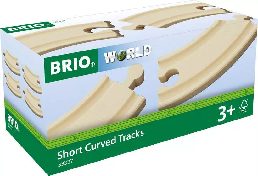 Short Curved Wooden Train Track