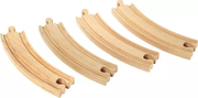 Large Curved Wooden Train Track