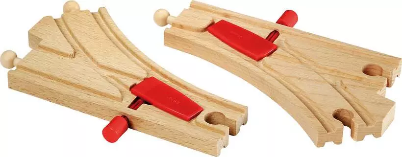 Mechanical Switches Wooden Train Track
