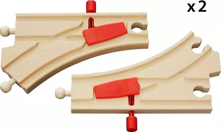 Mechanical Switches Wooden Train Track